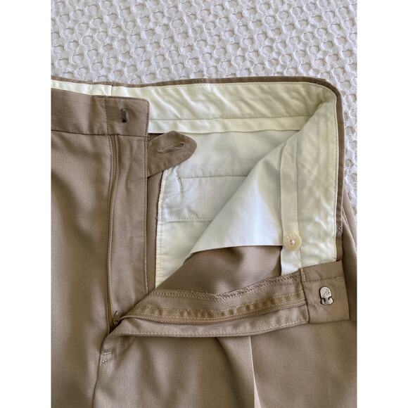 Polo Golf Mens‎ 34 Pleated Golf Fairway Shorts Khaki Dress Casual Chino Shorts - Picture 7 of 9
